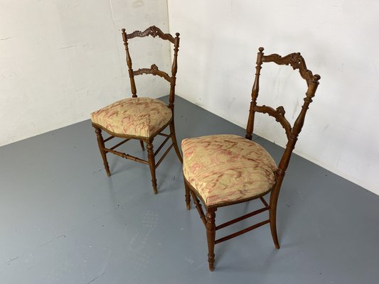 Antique French Rosewood Chairs, 1890s, Set of 2-DE-1721066