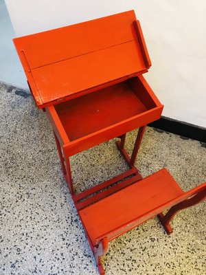 Antique French School Desk, 1920s-RZY-1187830