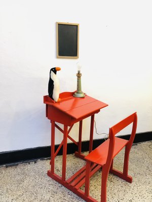 Antique French School Desk, 1920s-RZY-1187830