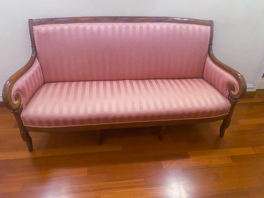 Antique French Sofa in Walnut, 1830-MTX-1748631