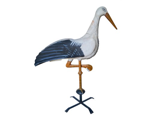 Antique French Stork Weathervane, Early 1900s-DVX-865147