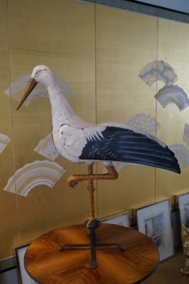 Antique French Stork Weathervane, Early 1900s-DVX-865147