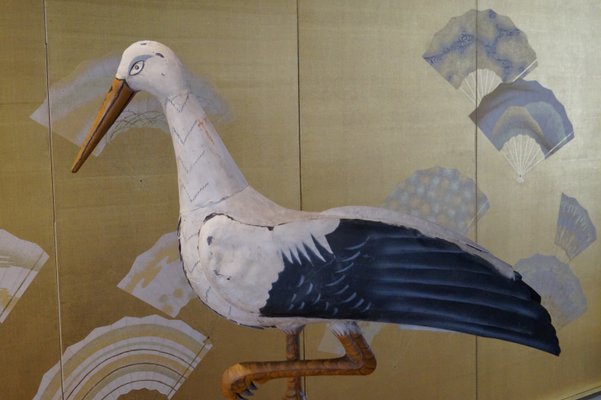 Antique French Stork Weathervane, Early 1900s-DVX-865147