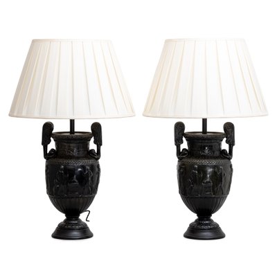 Antique French Table Lamps with Townley Vases, Set of 2-VEI-1325835