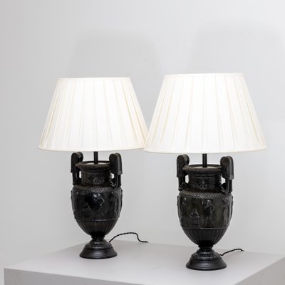 Antique French Table Lamps with Townley Vases, Set of 2-VEI-1325835