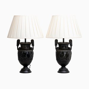 Antique French Table Lamps with Townley Vases, Set of 2-VEI-1325835