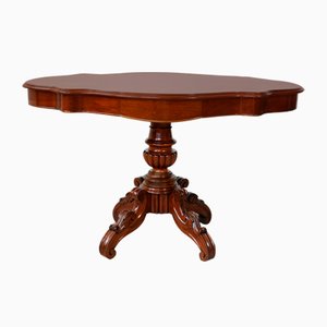 Antique French Veneer Coffee Table in Mahogany-GAP-1298633