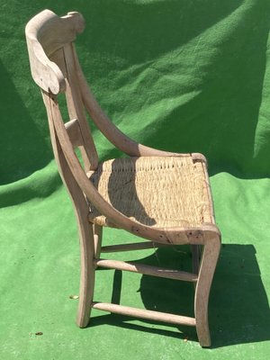 Antique French Wabi Sabi Wicker Chair-BHG-1008751