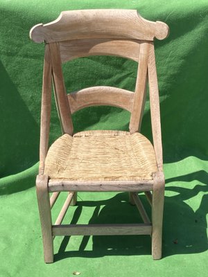 Antique French Wabi Sabi Wicker Chair-BHG-1008751