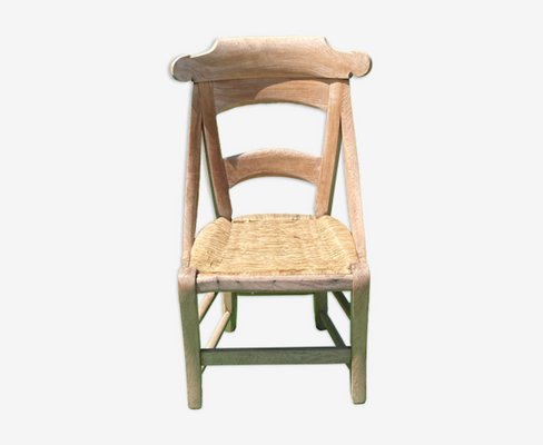 Antique French Wabi Sabi Wicker Chair-BHG-1008751