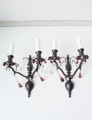 Antique French Wall Lights, Set of 2-JWI-1124467