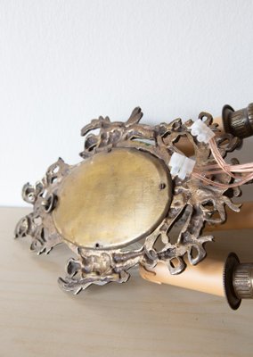 Antique French Wall Lights with Mirror, 19th Century, Set of 2-JWI-1362135