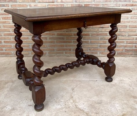 Antique French Walnut Worktable-NOU-1797564