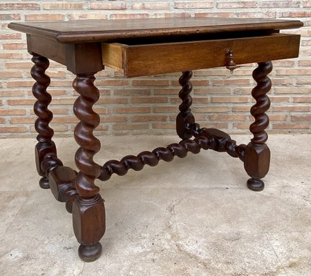 Antique French Walnut Worktable-NOU-1797564