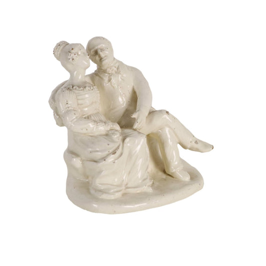 Antique Gallant Couple Sculpture