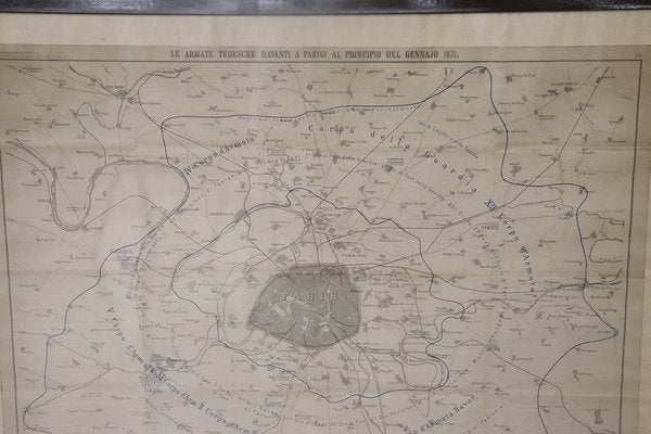 Antique Geographical Maps of the French-German War, Set of 4-DCO-1821019