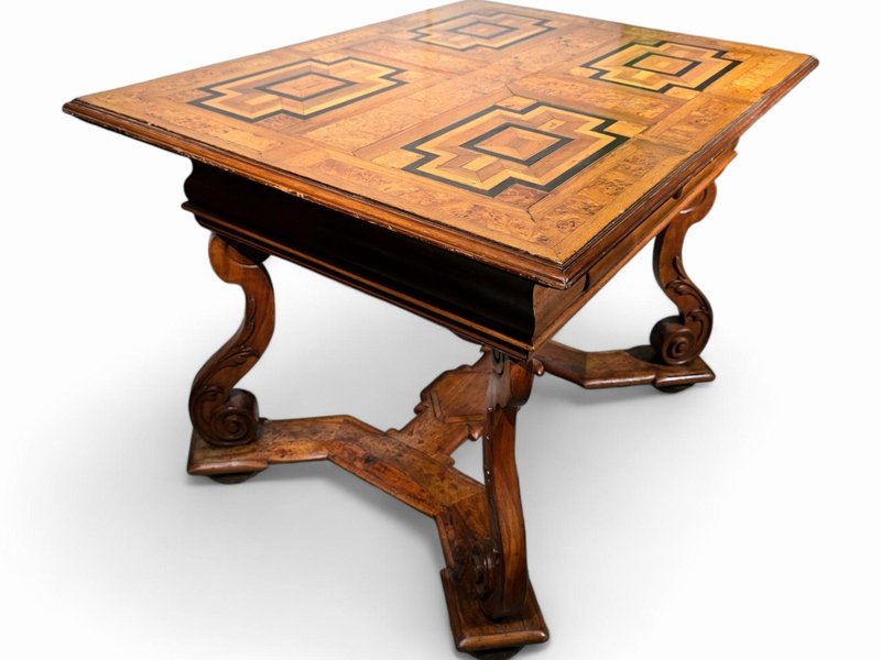 Antique German Baroque Table, 1730