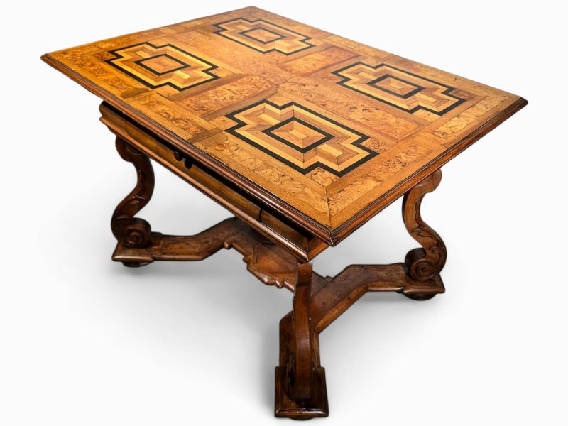 Antique German Baroque Table, 1730