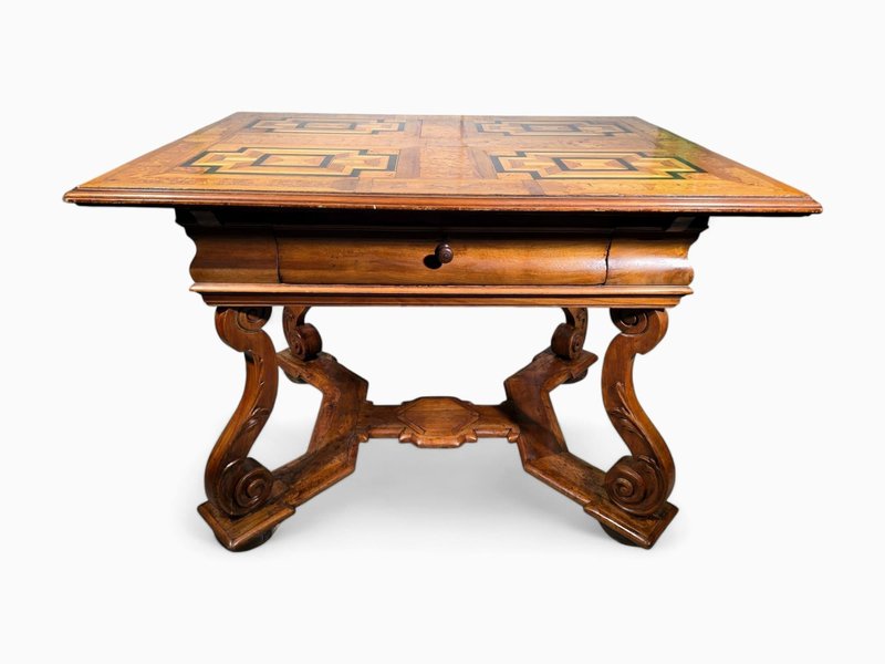 Antique German Baroque Table, 1730