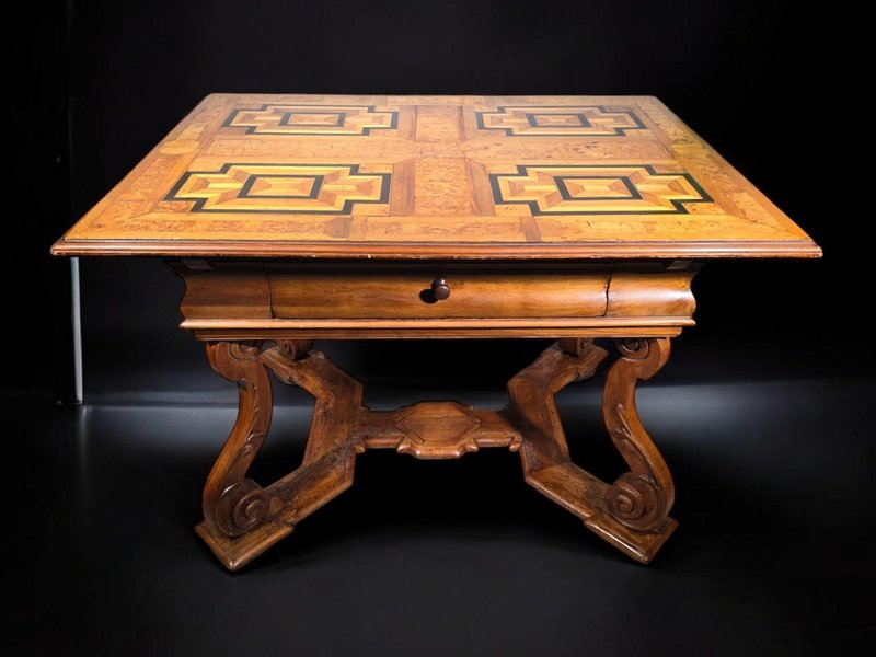 Antique German Baroque Table, 1730