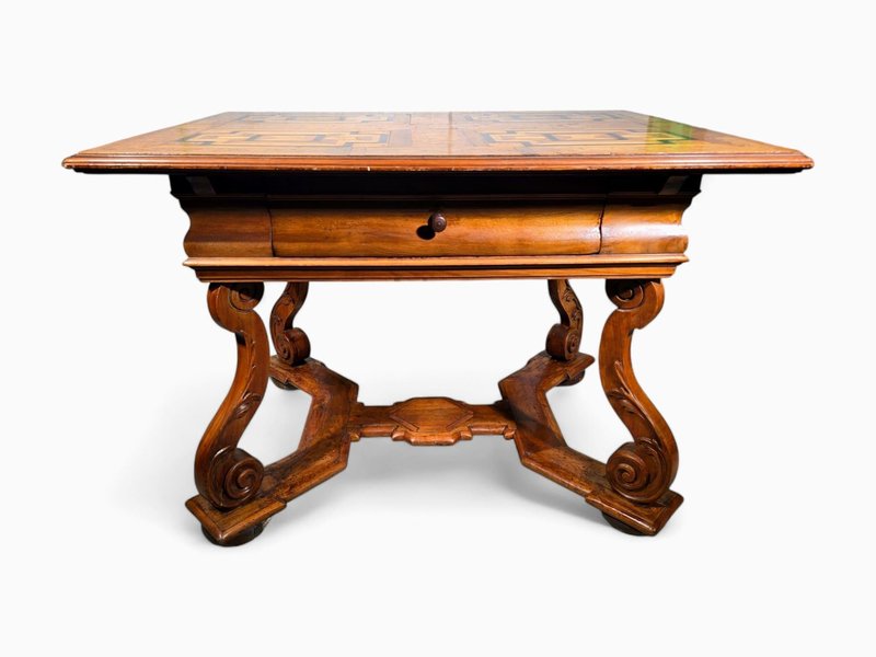 Antique German Baroque Table, 1730