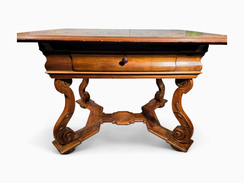 Antique German Baroque Table, 1730