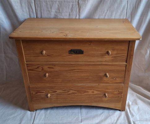 Antique German Children's Room Chest of Drawers, 1890s-HOI-2041290