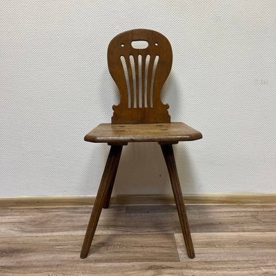 Antique German Farmhouse Chairs, 1800s, Set of 5-ALF-2033592