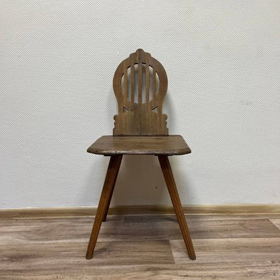 Antique German Farmhouse Chairs, 1800s, Set of 5-ALF-2033592