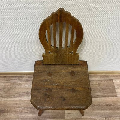 Antique German Farmhouse Chairs, 1800s, Set of 5-ALF-2033592