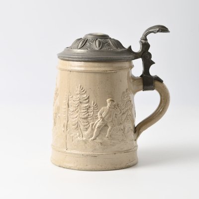 Antique German Regensburg Style Beer Stein-IXK-1788010