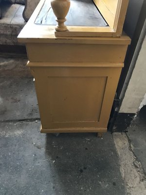 Antique German Style Ocher Painted Cabinet-OXJ-741877