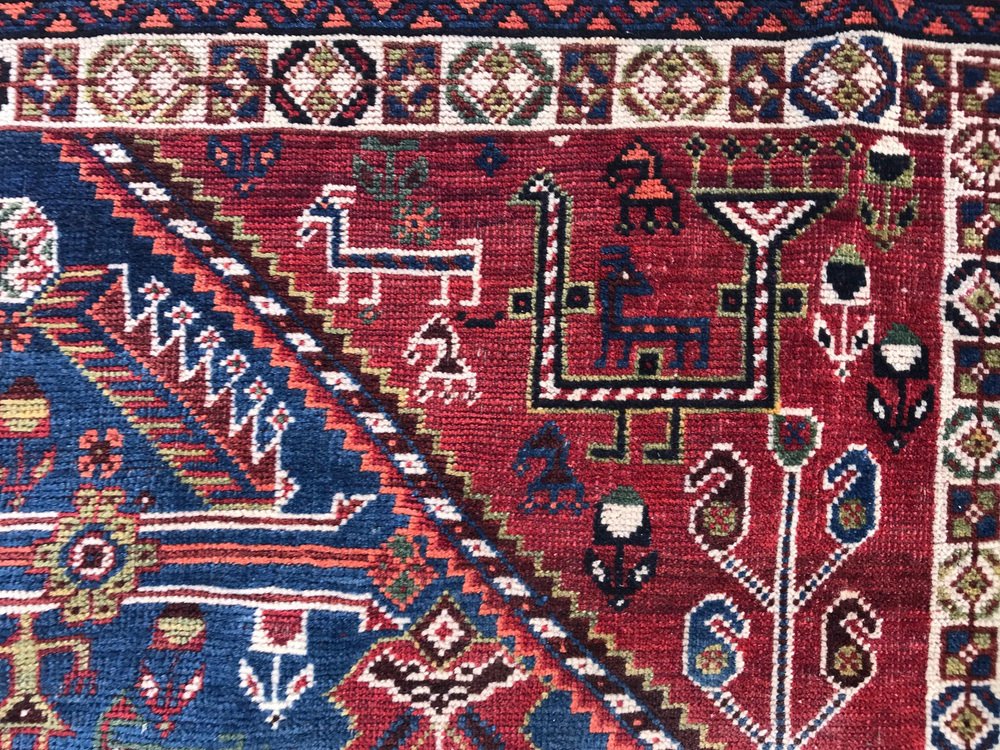 Antique Ghashghaei Rug