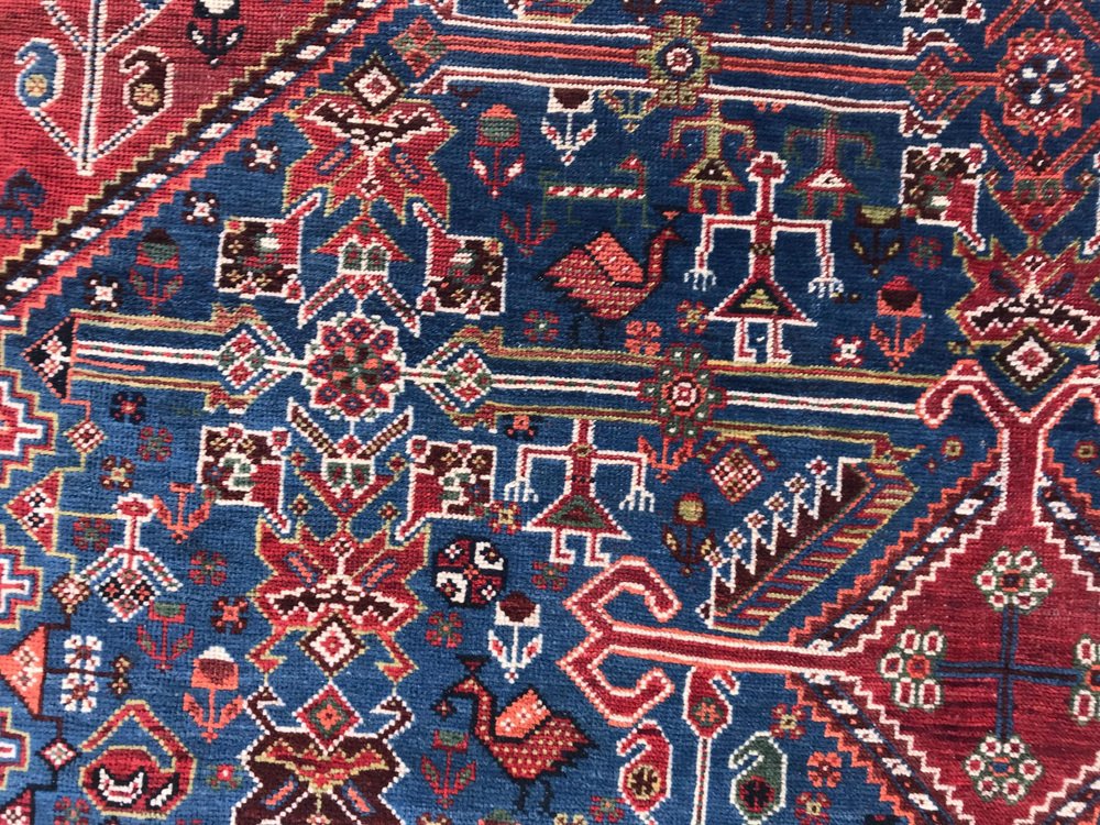 Antique Ghashghaei Rug