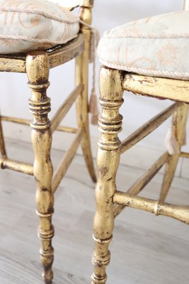 Antique Gilded Wood Chairs from Chiavari, Set of 2-DCO-1389723