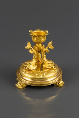 Antique Gilt Bronze Candleholder-KEG-864298