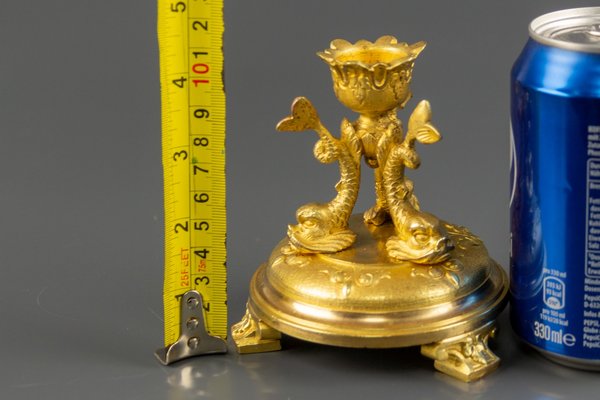 Antique Gilt Bronze Candleholder-KEG-864298