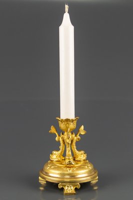 Antique Gilt Bronze Candleholder-KEG-864298