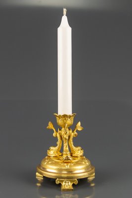 Antique Gilt Bronze Candleholder-KEG-864298