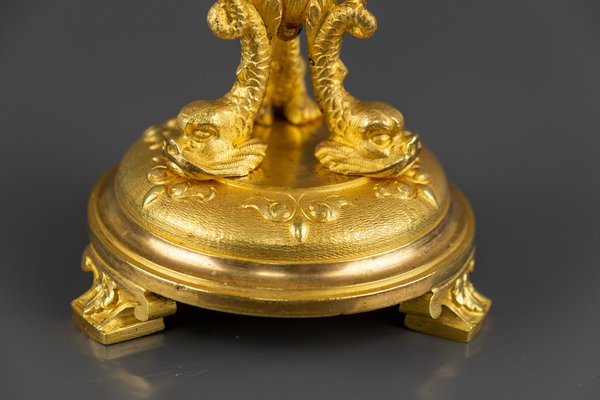 Antique Gilt Bronze Candleholder-KEG-864298