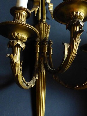 Antique Gilt Bronze Sconces, Set of 2-WSV-682020