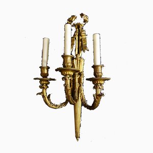 Antique Gilt Bronze Sconces, Set of 2-WSV-682020