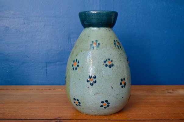 Antique Glazed Earthenware Open Neck Vase-AIU-1411049