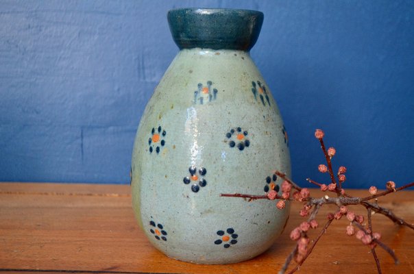 Antique Glazed Earthenware Open Neck Vase-AIU-1411049