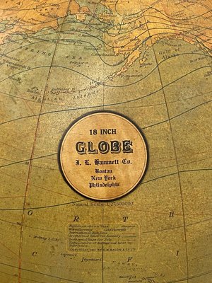 Antique Globe by Hammet and Bacon, 1910s-IGT-728288