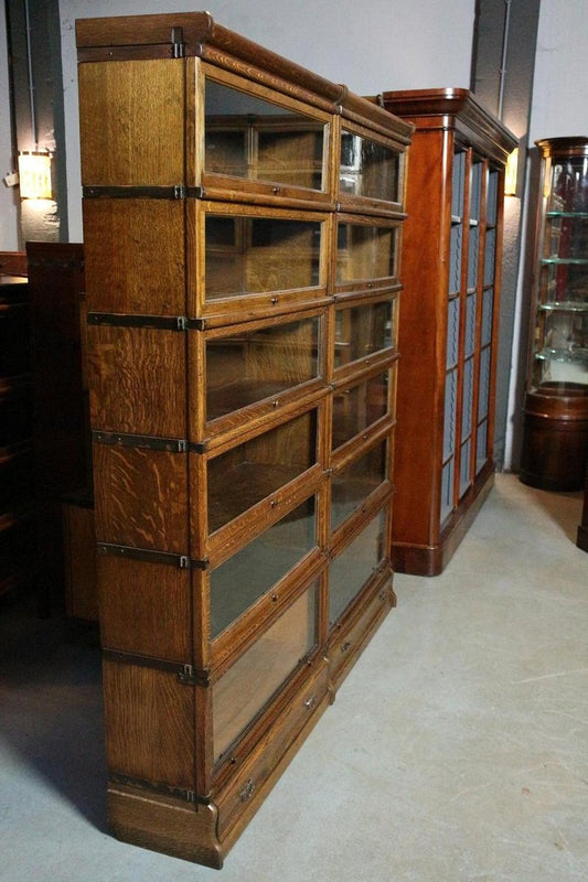 Antique Globe Wernicke Bookcase, 1890s, Set of 12