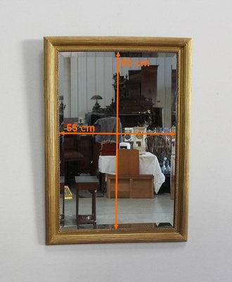 Antique Golden Rectangular Mirror-RVK-1088682