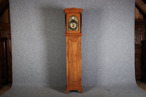 Antique Grandfather Clock in Cherry, Early 19th Century-DXD-2021453