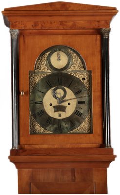 Antique Grandfather Clock in Cherry, Early 19th Century-DXD-2021453