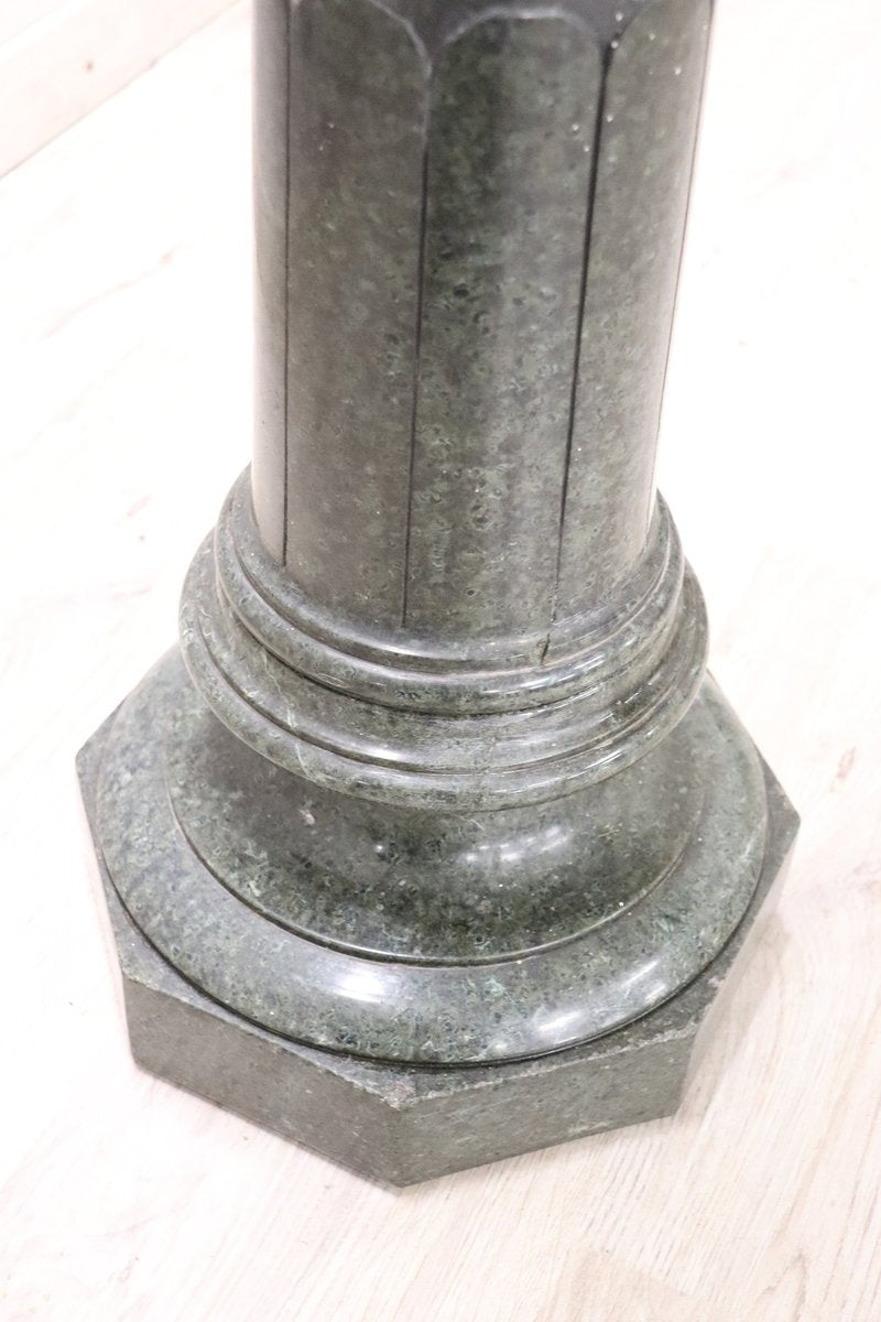 Antique Green Marble Column, the Alps, 19th Century